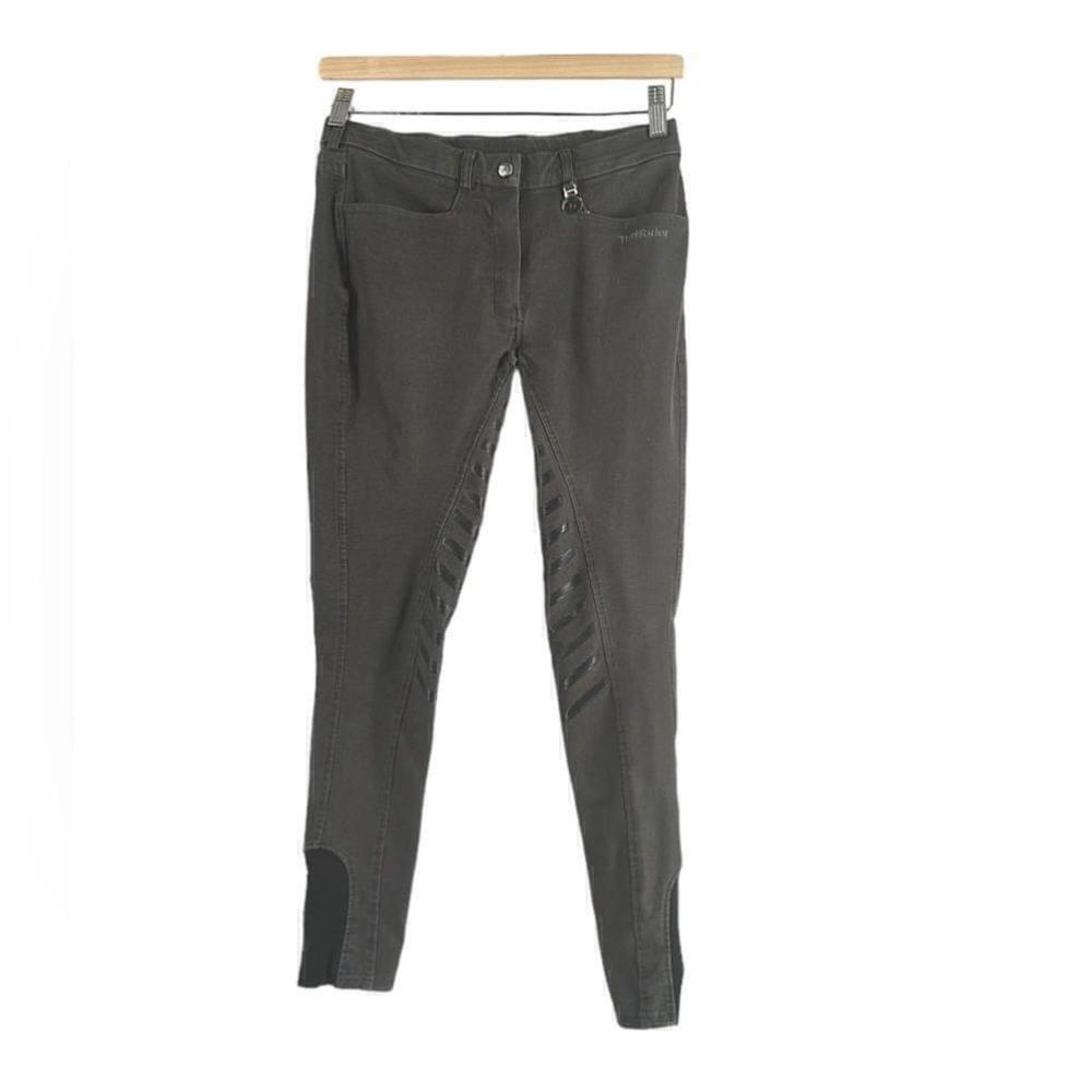 TuffRider pants gray Euro Gripp XKP Equestrian riding pants horse farm s sz 26